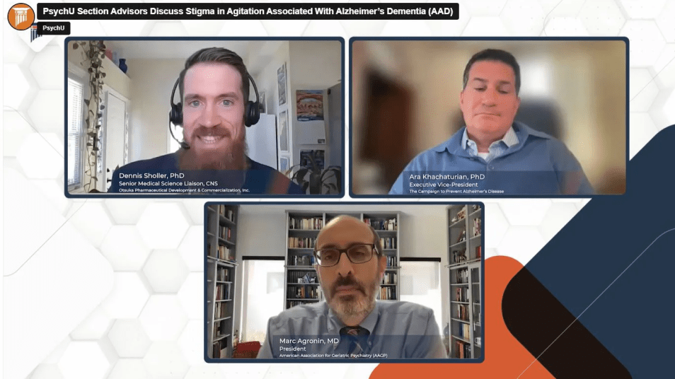 PsychU Section Advisors Discuss Stigma in Agitation Associated With Alzheimer’s Dementia